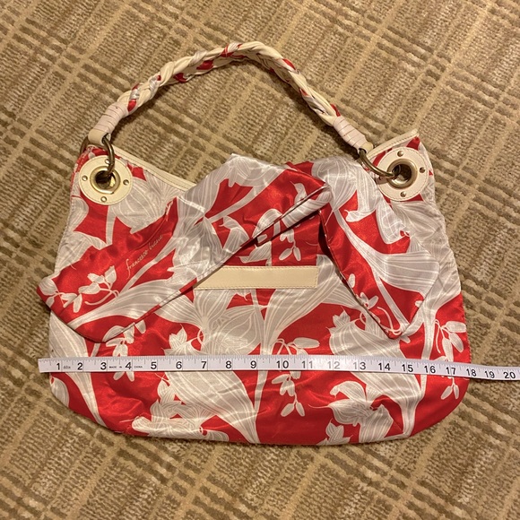 😊Francesco Biasia Unique Silk Scarf Shoulder Bag - Picture 13 of 13